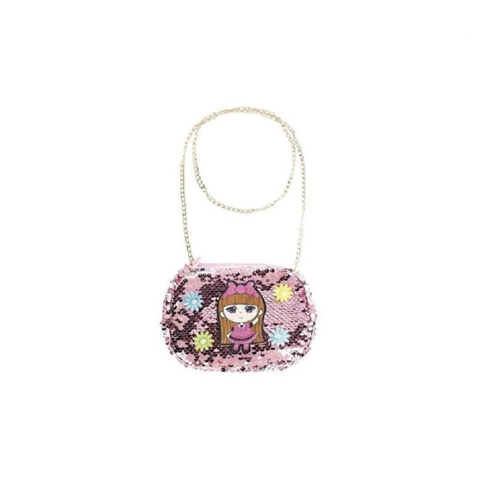 Bolso Lentejuelas Con Accesorios