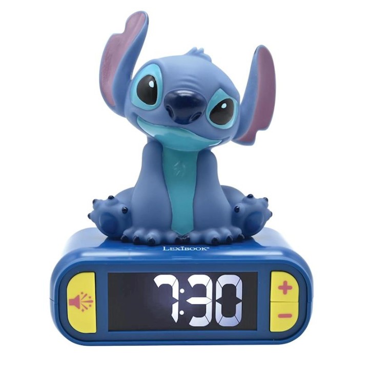 Despertador Digital Con Luz De Noche 3D Stitch
