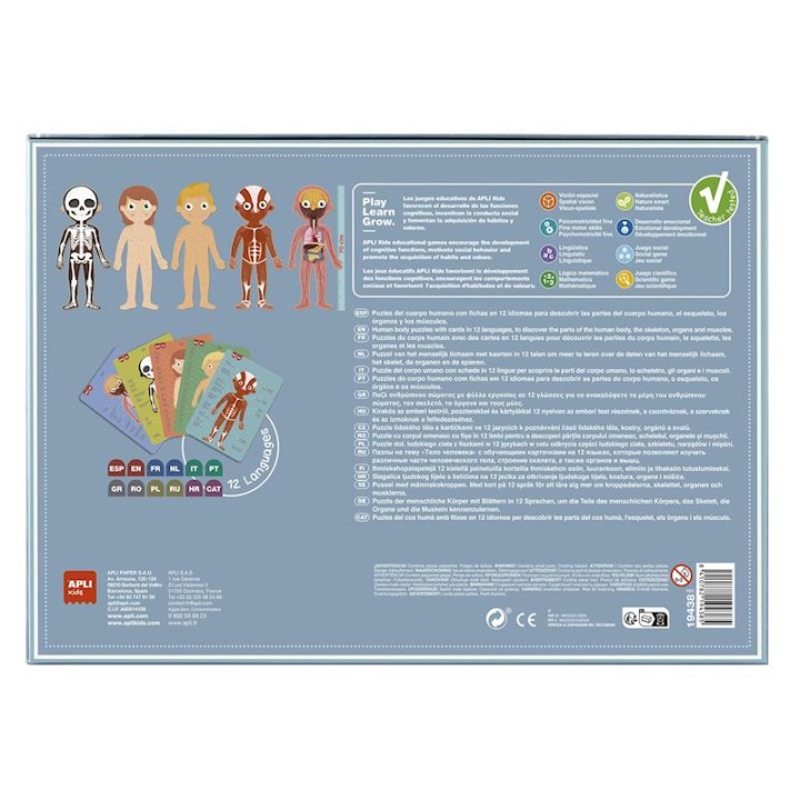 Puzzle Apli Cuerpo Humano 240 Piezas