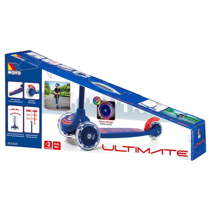 Patinete Maxi Scooter Con Luces Azu