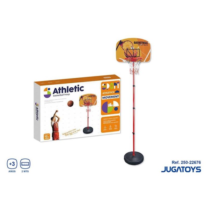 Canasta Baloncesco Con Pie Y Tubo Metal, Con