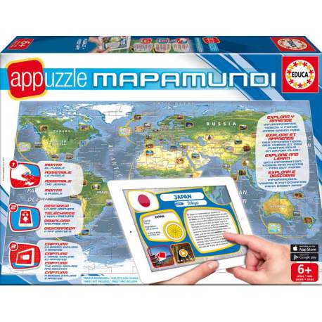 Puzzle MapaMundi Interactivo Educa