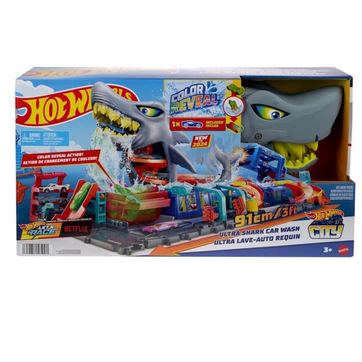Hot Wheels - City Tunel De Lavado Con Tiburón