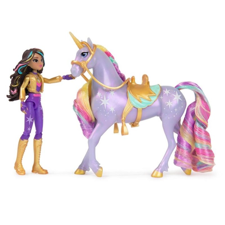 Muñeca Articulada Sohpia 11 Cm Y Unicornio
