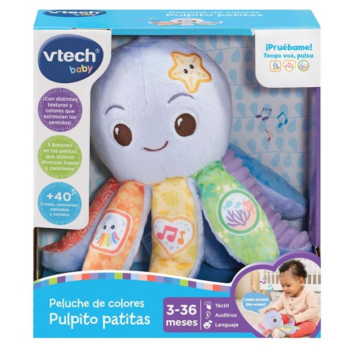 Peluche De Colores Pulpito Patitas