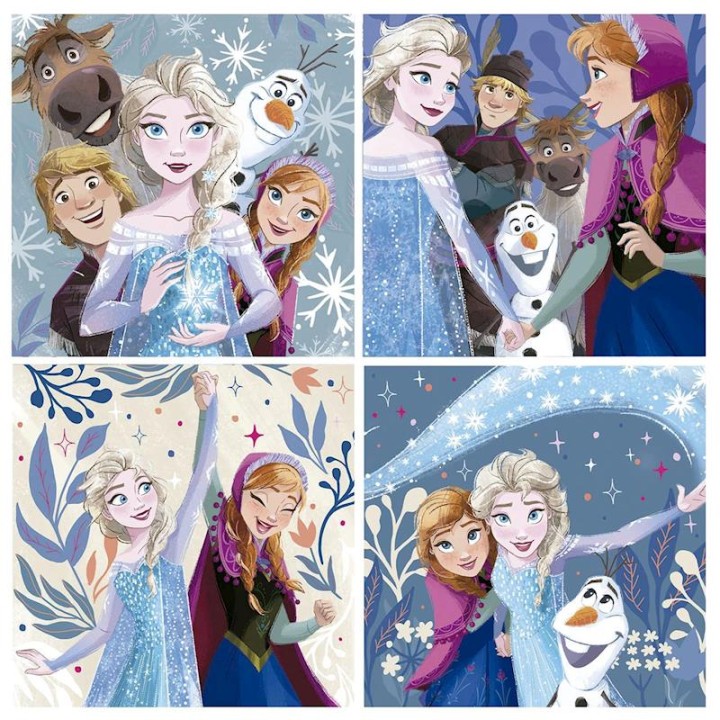Puzzles Progresivos 12-16-20-25 Piezas Frozen