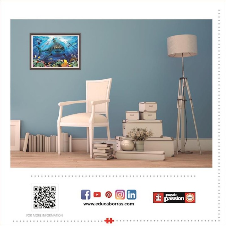 Puzzle 500 Piezas Gran Tiburón Blanco