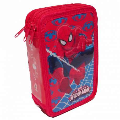 Spiderman Estuche Plumier Triple