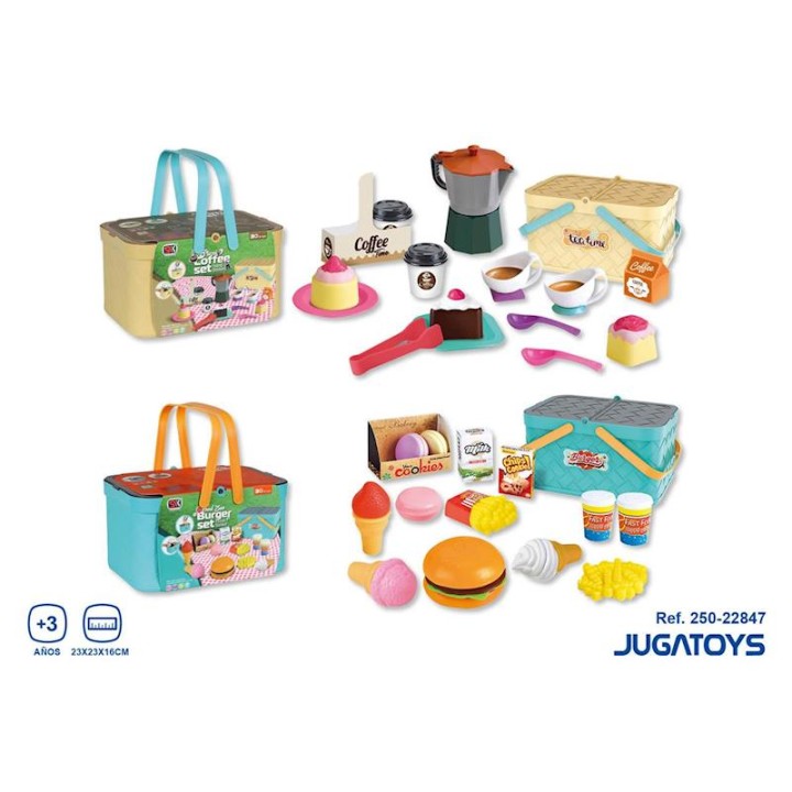Cesta Picnic Con Accesorios 23X23x16cm 