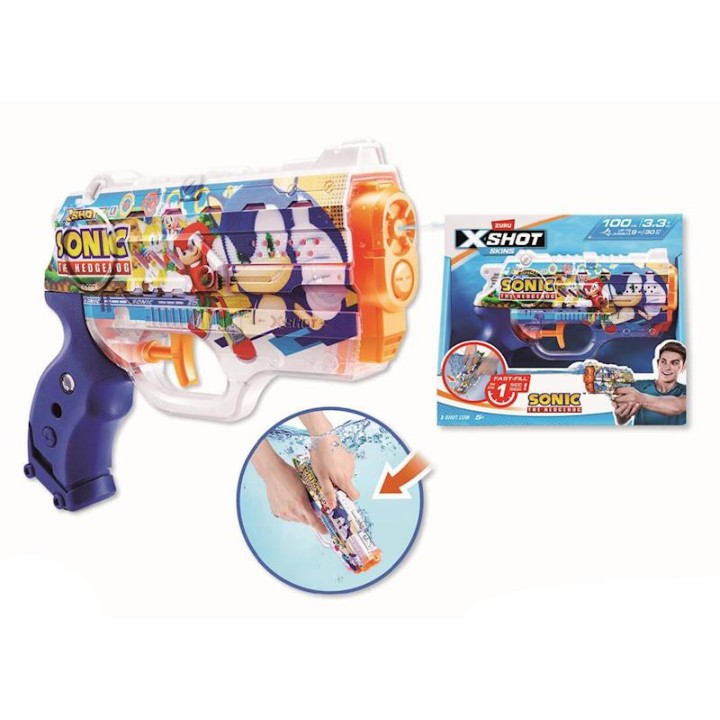 Pistola De Agua X-Shot Nano Skins Sonic,