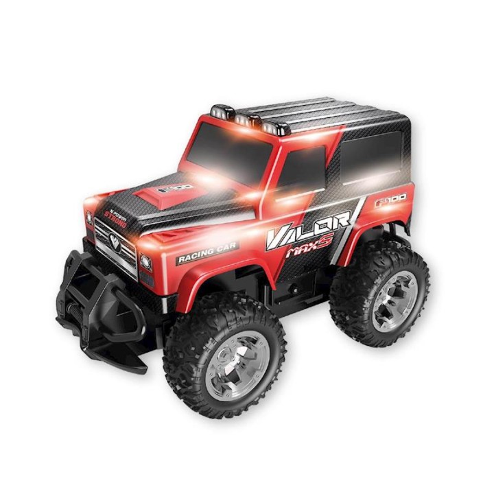 0 Coche Radio Control Valor Con Luces, Bateria Y