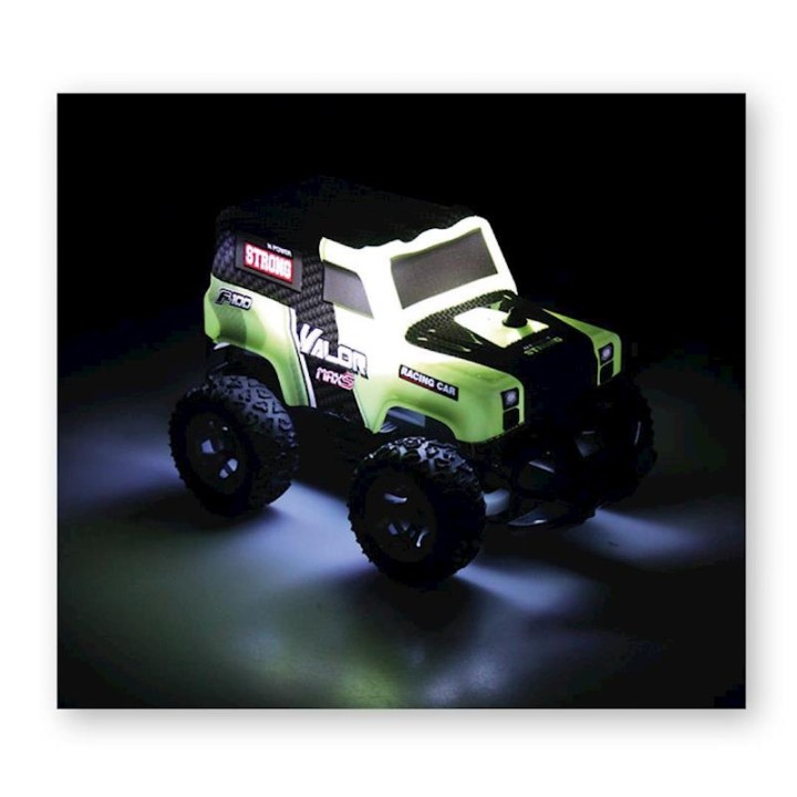0 Coche Radio Control Valor Con Luces, Bateria Y