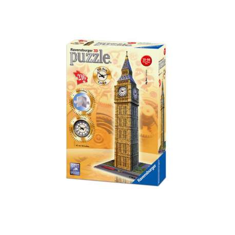 Puzzle 3D Big Ben 216 Piezas Con Reloj Automatico 41 Cms