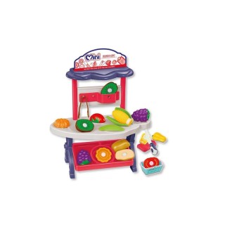Suermercado Con Frutas Partidas (Velcro) 30 Pzs