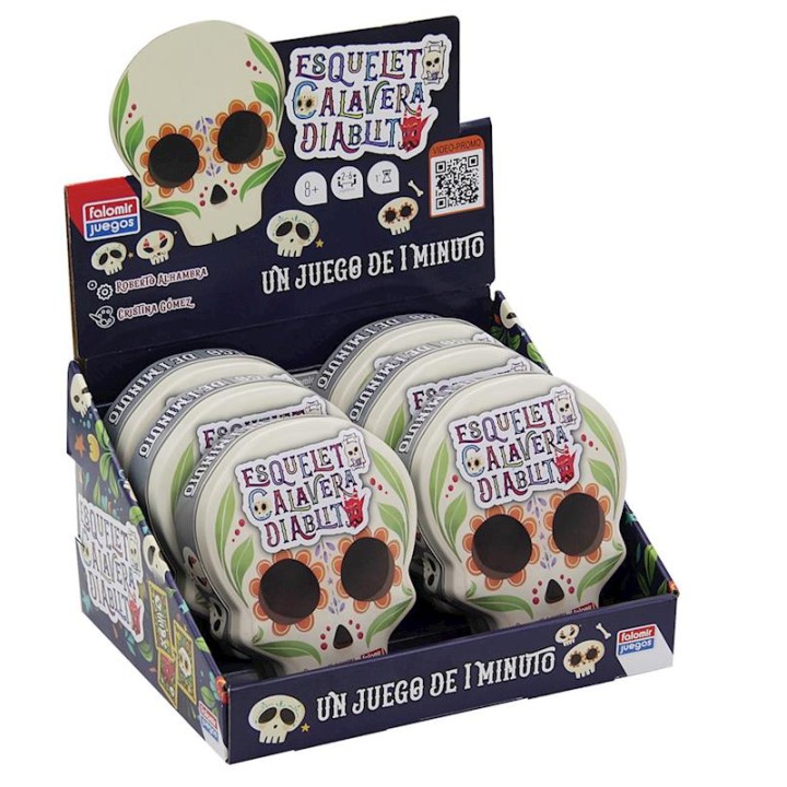 Juego Esqueleto Calavera Diablito. Quien Primero 