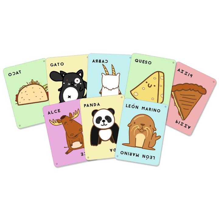 Juego De Cartas Taco, Vuelta, Cabra, Queso, Pizza