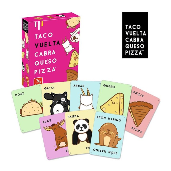 Juego De Cartas Taco, Vuelta, Cabra, Queso, Pizza