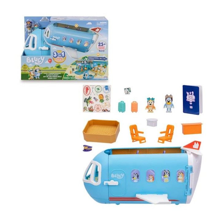 Bluey Avión 3 En 1