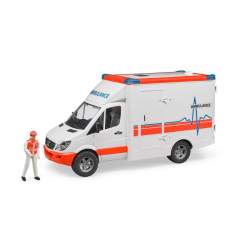 Furgon Ambulancia Con Conductor Y Sirena 45X17x22