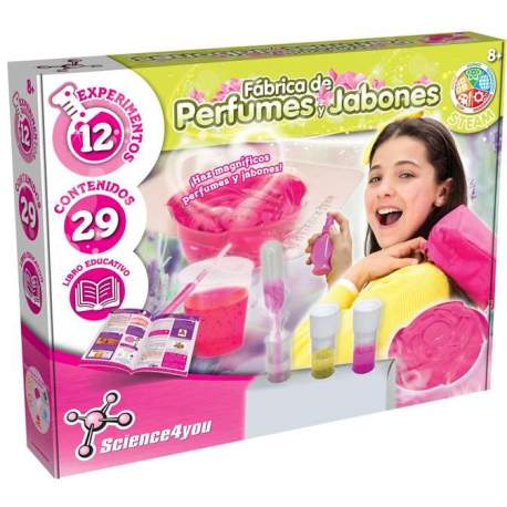 Juego Fabrica De Perfumes Y Jabones Con 12 Experimentos.