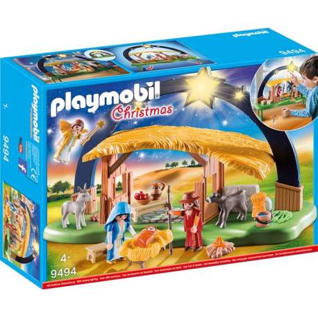 Playmobil Chrismas Belén Con Luz