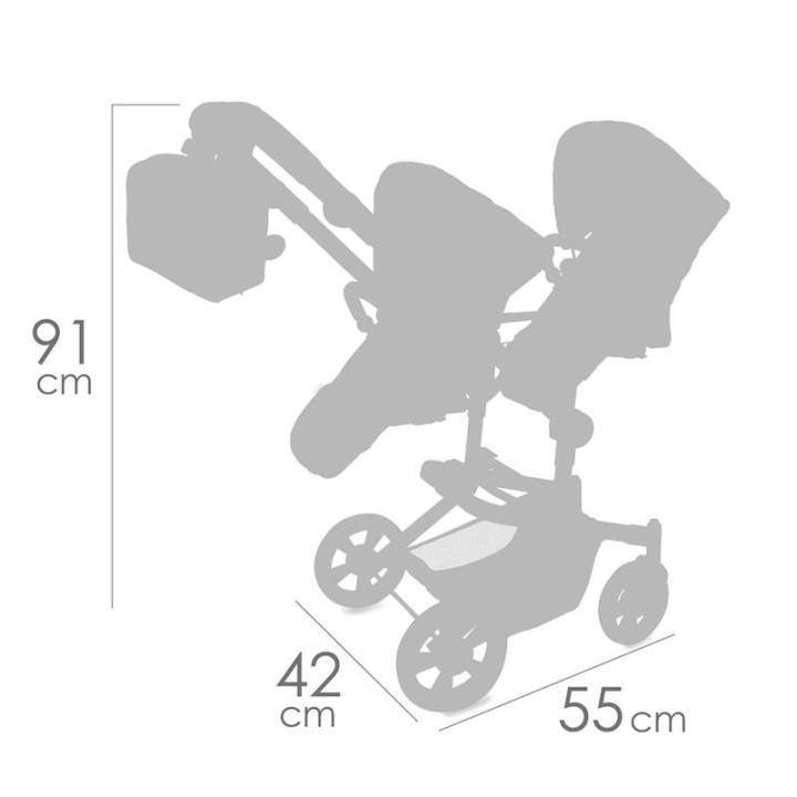 Silla Gemelar Plegable City Multiposicion