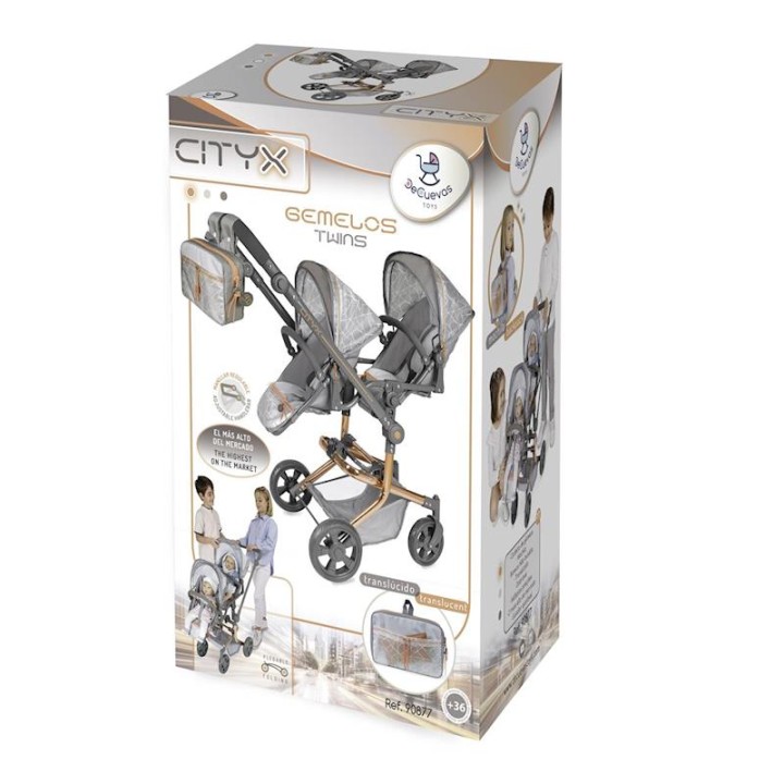Silla Gemelar Plegable City Multiposicion