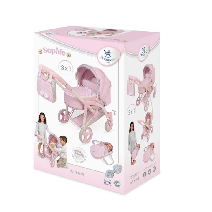 Coche De Muñeca 3X1 Plegable Sophie - Para