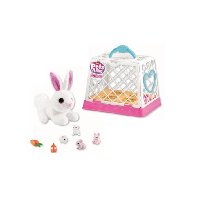 Conejo Interactivo Pets Alive Pasea Con Sus 3