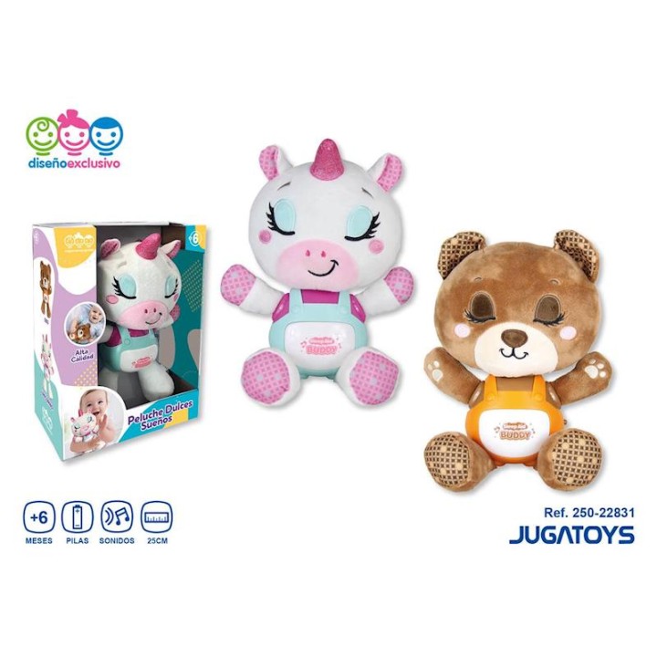 Peluche Musical Dulces Sueños Oso O Unicornio