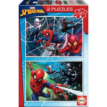 Puzzle 2X100 Spiderman Educa