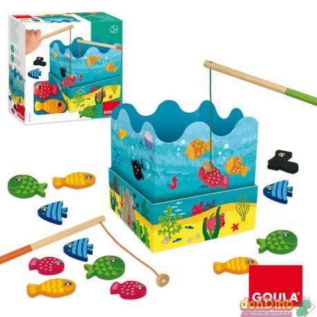 Juego De La Pesca Madera Goula