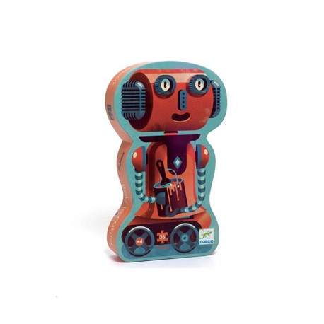 Puzzle Silueta Bob El Robot 36 Piezas