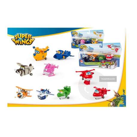 Figura Superwings Transformable Pack 4 Figuras