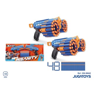 Pistola X-Shot Insanity Double Manic, Con 48