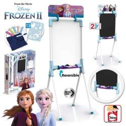 Pizarra Frozen Ii Reversible 37X32x98 Cm Incluye 12 Piezas