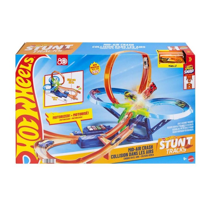 Pista Hot Wheels Big Air Crash. Incluye Coche