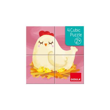 Goula Puzzle Cubos De Carton 4 Piezas