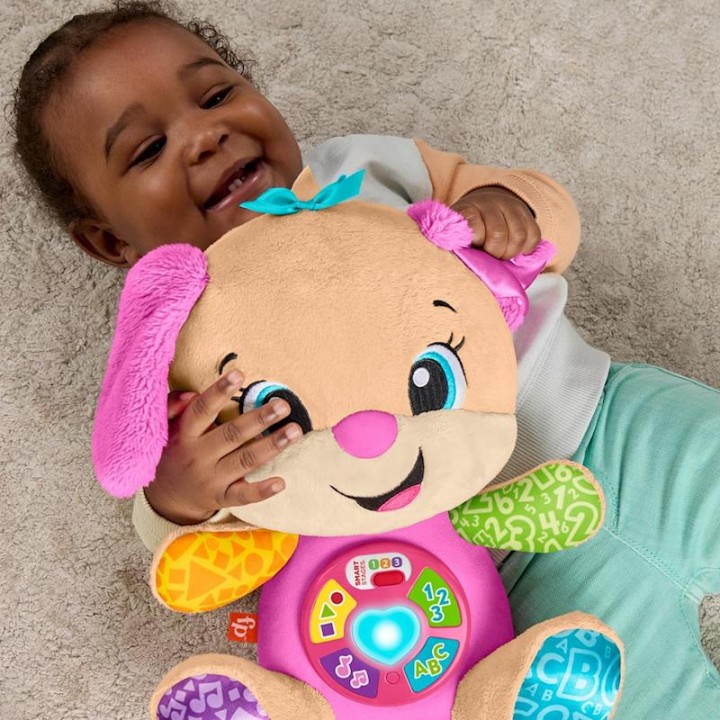 Peluche Perrita Fisher-Price Ríe Y Aprende