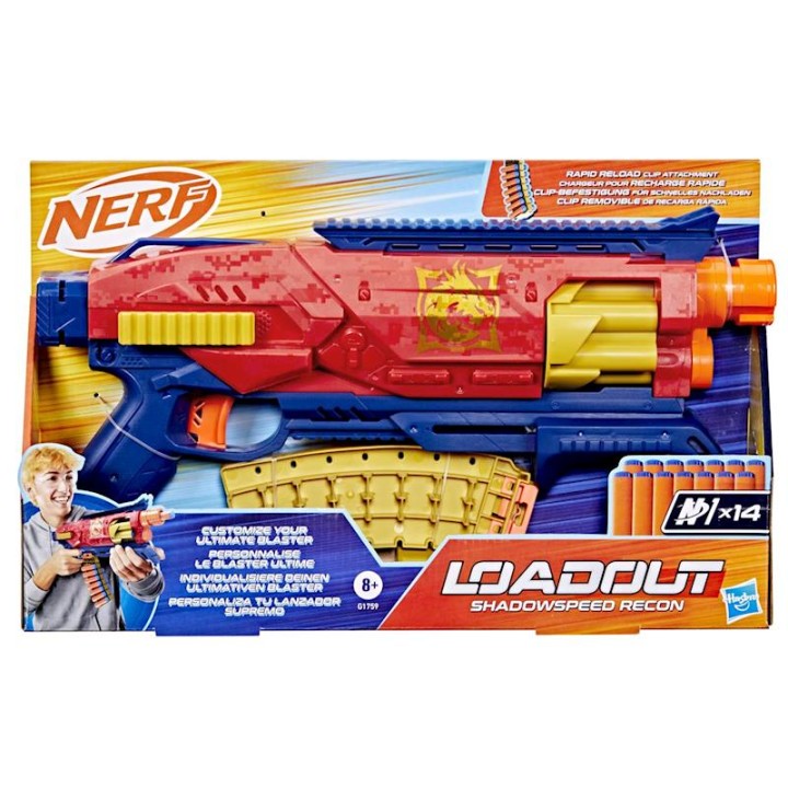 Pistola Nerf Load Out Shadowspeed Recon ,