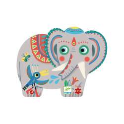Puzzle Silueta Elefante | Djeco