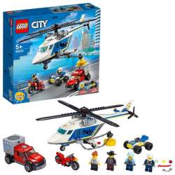 Lego City Policía Persecución En Helicóptero