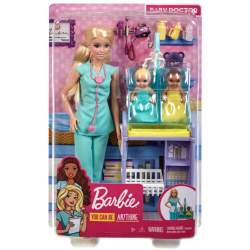 Barbie Quiero Ser Pediatra Muñeca Rubia Con Dos Be