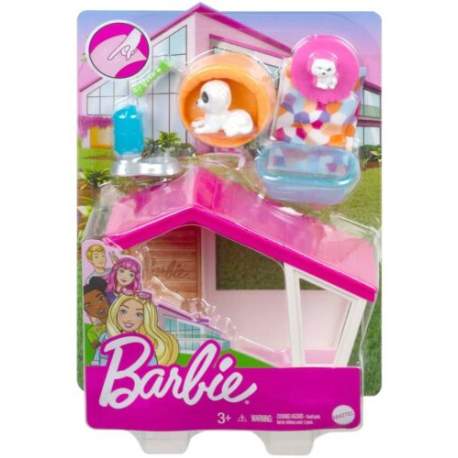 Barbie Set De Juego Con Caseta De Perro