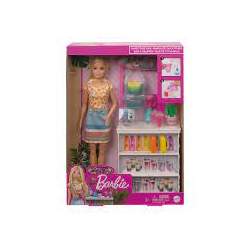 Barbie Puesto De Smoothies Muñeca Rubia Con Acceso