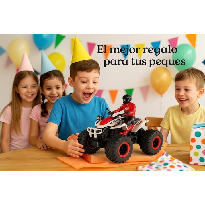 5 Moto Quad Radio Control Escala 1:14 Con