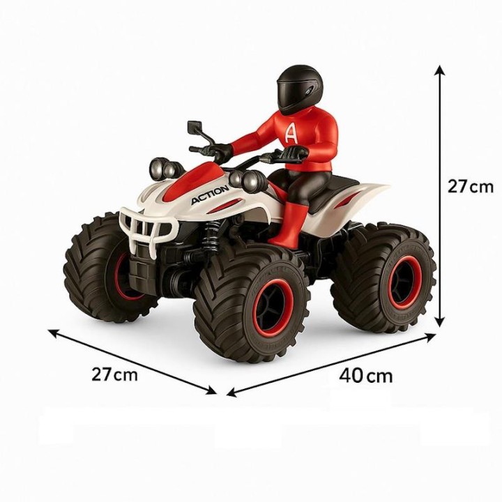 5 Moto Quad Radio Control Escala 1:14 Con