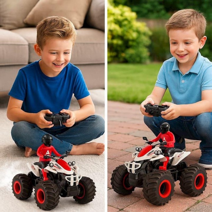 5 Moto Quad Radio Control Escala 1:14 Con