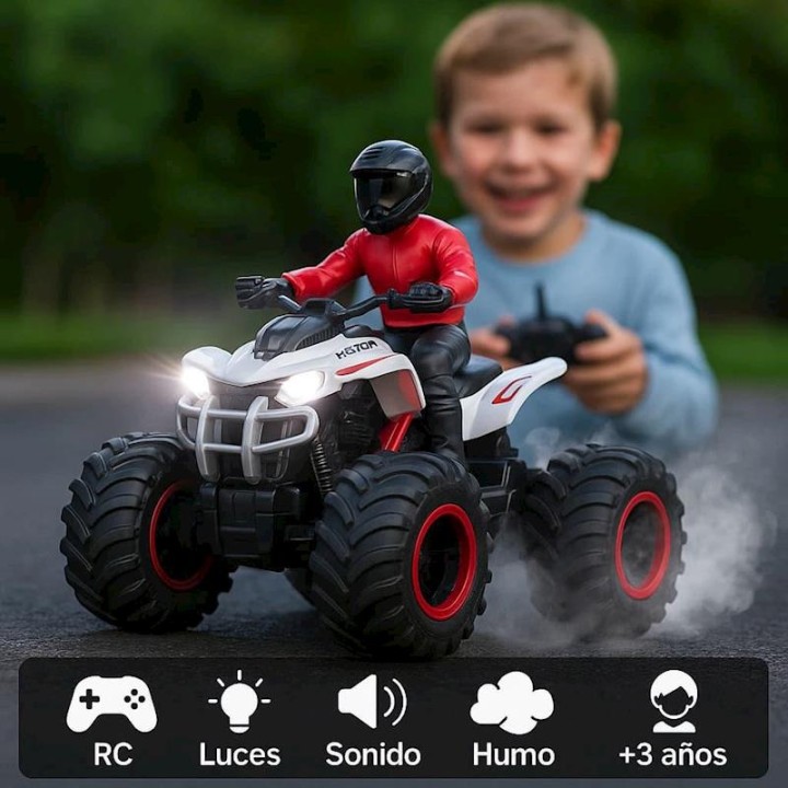 5 Moto Quad Radio Control Escala 1:14 Con