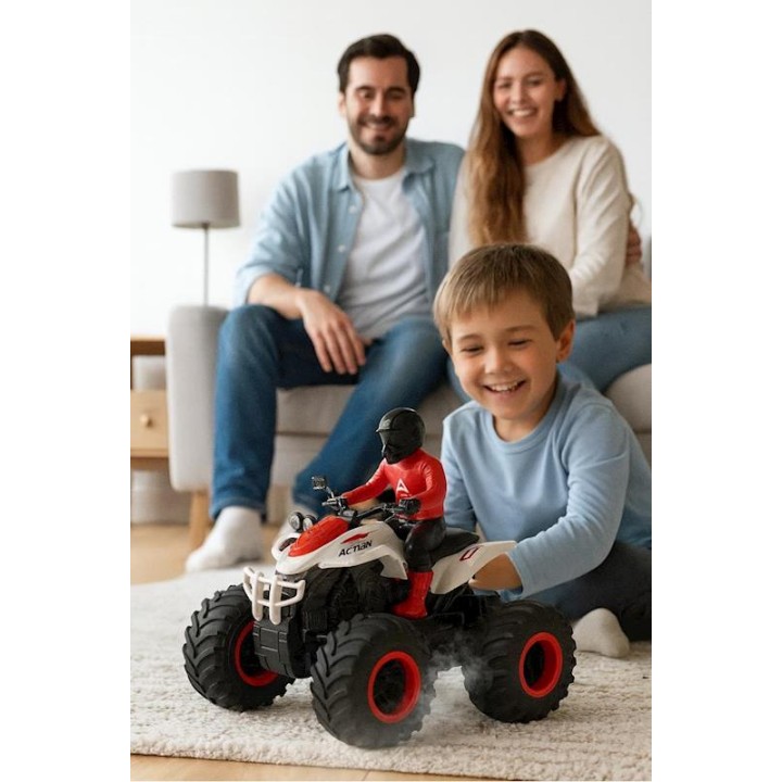 5 Moto Quad Radio Control Escala 1:14 Con